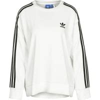 damen adidas 3 stripes a line w pullover weiß